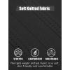 COOFANDY Mens Knit Polo Shirts Short Sleeve Textured Button Down Polo Shirt Cuban Guayabera Summer Beach Shirts(Black)
