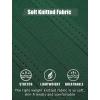 COOFANDY Mens Knit Polo Shirts Short Sleeve Textured Button Down Polo Shirt Cuban Guayabera Summer Beach Shirts(Dark Green)