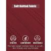 COOFANDY Mens Knit Polo Shirts Short Sleeve Textured Button Down Polo Shirt Cuban Guayabera Summer Beach Shirts(Wine Red)