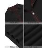 COOFANDY Mens Quarter Zip Sweater Slim Fit Mock Neck Pullover Casual Knitted Ribbed Polo Sweaters(A-black)