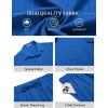 COOFANDY Men’s Summer Beach Outfits 2 Piece Short Sets Shirts and Shorts Vacation Texture Linen Sets for Men(Blue)