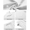 COOFANDY Men’s Summer Beach Outfits 2 Piece Short Sets Shirts and Shorts Vacation Texture Linen Sets for Men(White)