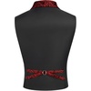 COOFANDY Men’s Suit Vest Paisley Floral Victorian Vests Gothic Steampunk Formal Waistcoat Tuxedo Vests with Notched Lapels(Red)