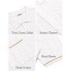 COOFANDY Men’s Knit Button Down Shirt 2025 Vintage Short Sleeve Polo Shirt Casual Beach Tops(White)