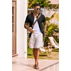 COOFANDY Men’s Knit Shirt Short Sleeve Button Down Shirts Vintage Casual Summer Beach Shirts(Black)