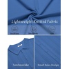 COOFANDY Men’s Knit Shirt Short Sleeve Button Down Shirts Vintage Casual Summer Beach Shirts(Blue)