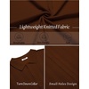 COOFANDY Men’s Knit Shirt Short Sleeve Button Down Shirts Vintage Casual Summer Beach Shirts(Caramel)