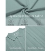 COOFANDY Men’s Knit Shirt Short Sleeve Button Down Shirts Vintage Casual Summer Beach Shirts(Ice Green)