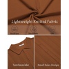 COOFANDY Men’s Knit Shirt Short Sleeve Button Down Shirts Vintage Casual Summer Beach Shirts(Light Brown)