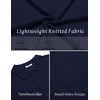 COOFANDY Men’s Knit Shirt Short Sleeve Button Down Shirts Vintage Casual Summer Beach Shirts(Navy Blue)