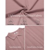 COOFANDY Men’s Knit Shirt Short Sleeve Button Down Shirts Vintage Casual Summer Beach Shirts(Pink)