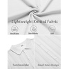 COOFANDY Men’s Knit Shirt Short Sleeve Button Down Shirts Vintage Casual Summer Beach Shirts(White)