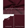 COOFANDY Men’s Knit Shirt Short Sleeve Button Down Shirts Vintage Casual Summer Beach Shirts(Wine Red)