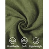 COOFANDY Men Short Sleeve Button Down Shirts Summer Linen Textured Shirt Casual Beach Tops with Pocket(Olive Green)