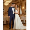 COOFANDY Men’s Suits 2 Piece Classic Fit Casual Suits Sets 2 Button Blazer Jacket and Dress Pants for Wedding Business Prom Navy Blue