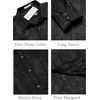 COOFANDY Mens Button Down Shirts Long Sleeve Dress Shirt Party Wedding Prom Dance Shirt Black, 3X-Large