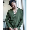 COOFANDY Men’s Cardigan Sweater Long Sleeve Lightweight Casual V Neck Button Down Knitted Sweater with Pockets(Army Green)