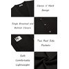 COOFANDY Men’s Cardigan Sweater Long Sleeve Lightweight Casual V Neck Button Down Knitted Sweater with Pockets(Black)