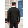 COOFANDY Men’s Cardigan Sweater Long Sleeve Lightweight Casual V Neck Button Down Knitted Sweater with Pockets(Black)
