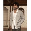 COOFANDY Men’s Cardigan Sweater Long Sleeve Lightweight Casual V Neck Button Down Knitted Sweater with Pockets(Light Grey)