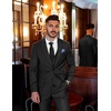 COOFANDY Men’s Suit Jacket and Vest Set Slim Fit 2 Pieces Suits Two Button Blazer Jacket Formal Business Dress Vest