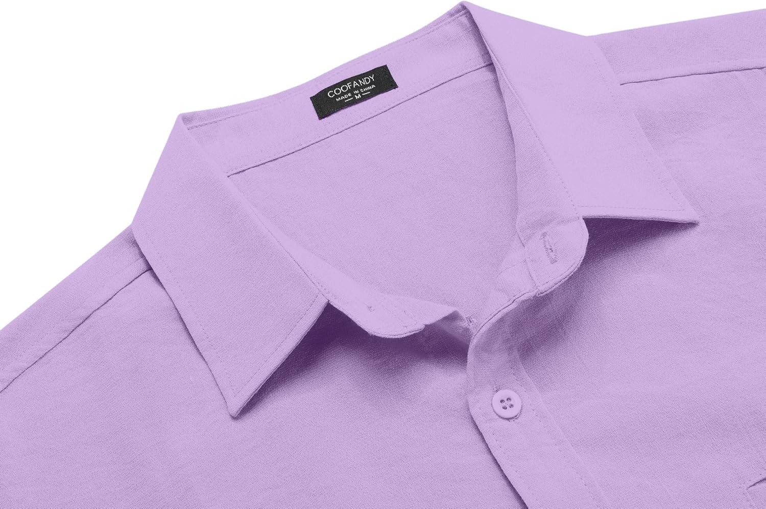 image:imageCOOFANDY Mens Long Sleeve Button Down Shirts Casual Cotton Linen Shirts Summer Beach Shirt with Pocket