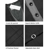 COOFANDY Men’s Business Suit Vest Layered Plaid Dress Vest Waistcoat for Wedding,Party