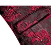 COOFANDY Men’s Floral Tuxedo Jacket Rose Embroidered Suit Jacket Wedding Prom Dinner Party Blazer