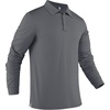 COOFANDY Mens Polo Shirt Long Sleeve Golf Shirt Lightweight UPF 50+ Sun Protection Quick Dry Moisture Wicking Collared Shirt(Dark Grey)