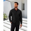 COOFANDY Men’s Slim Fit Business Dress Shirts Wrinkle Free Long Sleeve Button Up Shirts Solid Formal Dress Shirt