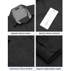 COOFANDY Men’s Stretch Wrinkle-Free Dress Shirts Long Sleeve Button Down Casual Cotton Shirt Black
