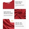 COOFANDY Men’s Swim Shirt Short Sleeve UPF 50+ Sun Shirt Rash Guard T-Shirts Quick Dry Beach Shirts Breathable(Red)