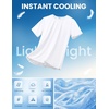 COOFANDY Men’s Swim Shirt Short Sleeve UPF 50+ Sun Shirt Rash Guard T-Shirts Quick Dry Beach Shirts Breathable(White)