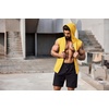 COOFANDY Men’s Workout Hooded Tank Tops 2 Pack Zip Up Sleeveless Gym Shirts Muscle Cut Off T Shirt Bodybuilding Hoodies(Yellow(1pcs))