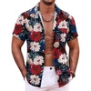 Red & White Floral