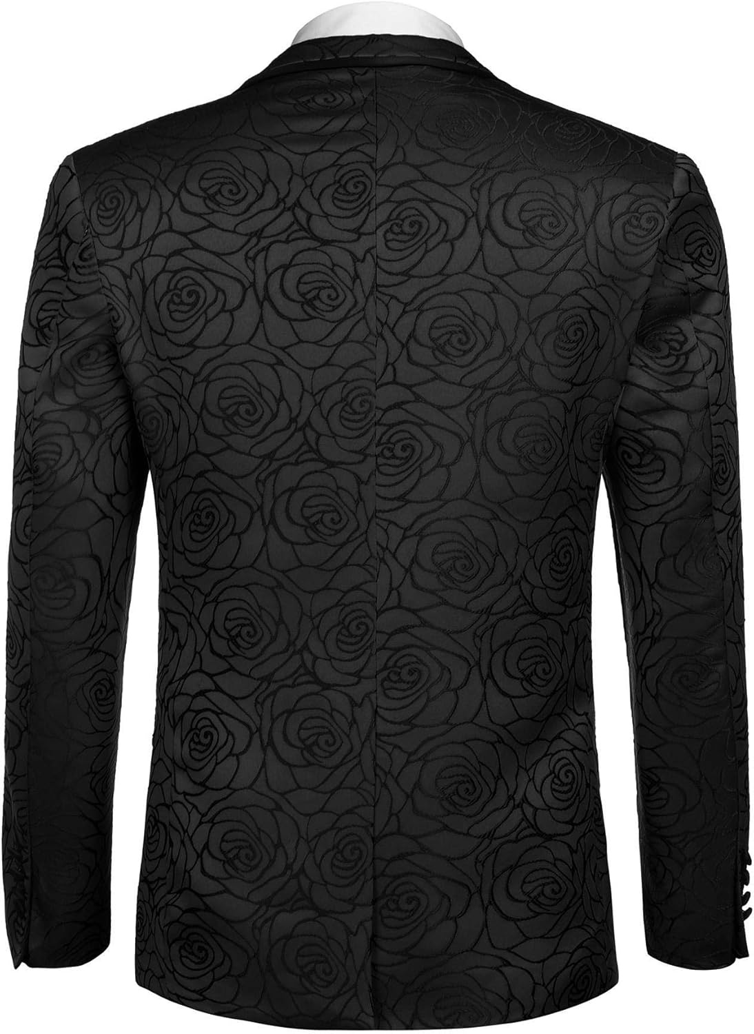 image:imageCOOFANDY Mens Floral Suit Jacket Embroidered Wedding Blazer Party Dinner TuxedoBlackpattern1