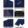 COOFANDY Men’s 2 Piece Wedding Suit Slim Fit Dress Suits 2 Button Blazer Jacket Pant for Business Dinner Party Prom