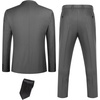 COOFANDY Mens 3 Piece Suits One Button Blazer Jacket Slim Fit Vest Suit Pant with Tie