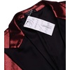 COOFANDY Mens Stylish Classic Dress Suit Solid Red Lapel Blazer Tuxedo Coat, Wine Red, Large