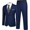 COOFANDY Men’s 2 Piece Wedding Suit Slim Fit Dress Suits 2 Button Blazer Jacket Pant for Business Dinner Party Prom