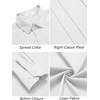 COOFANDY Men Linen Cuban Guayabera Shirts – Long Sleeve Dress & Beach Wedding Shirts
