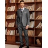 COOFANDY Men’s 3 Piece Slim Fit Suits One Button Blazer Vest Suit Pants with Tie