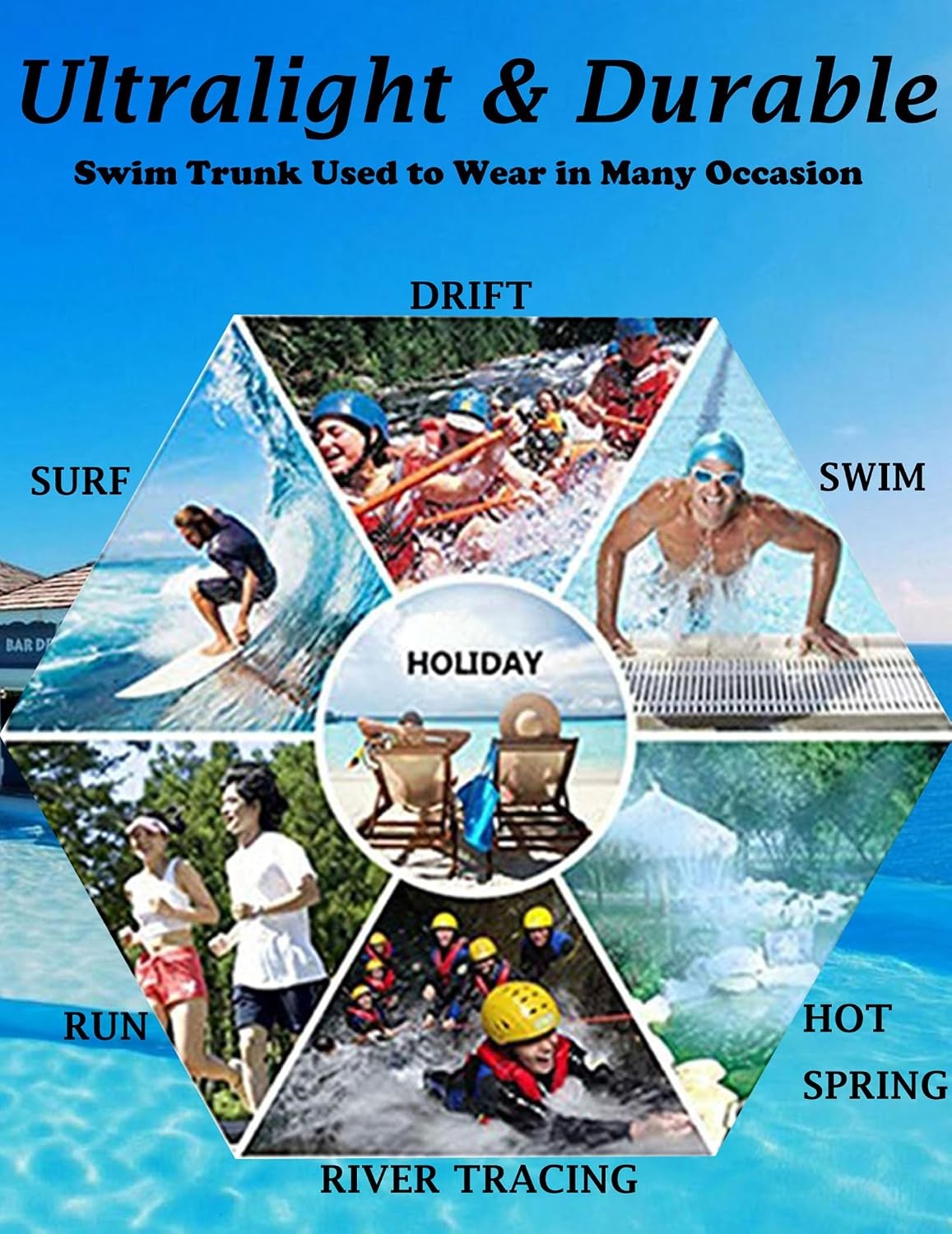 image:imageCOOFANDY Mens Square Leg Swim Briefs Tight Swim Trunks Swimsuit Athletic Bathing Suit Swimwear with LinerZ American Flag