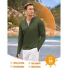 COOFANDY Full-Zip Men’s Lightweight Hoodie UPF 50 – Breathable Sun Protection Jacket with Pockets for Golf, Fishing, Hiking(Army Green)