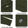 COOFANDY Full-Zip Men’s Lightweight Hoodie UPF 50 – Breathable Sun Protection Jacket with Pockets for Golf, Fishing, Hiking(Army Green)