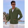 COOFANDY Full-Zip Men’s Lightweight Hoodie UPF 50 – Breathable Sun Protection Jacket with Pockets for Golf, Fishing, Hiking(Army Green)