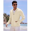 COOFANDY Full-Zip Men’s Lightweight Hoodie UPF 50 – Breathable Sun Protection Jacket with Pockets for Golf, Fishing, Hiking(Light Coffee)