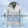 COOFANDY Full-Zip Men’s Lightweight Hoodie UPF 50 – Breathable Sun Protection Jacket with Pockets for Golf, Fishing, Hiking(Light Gray)