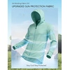 COOFANDY Full-Zip Men’s Lightweight Hoodie UPF 50 – Breathable Sun Protection Jacket with Pockets for Golf, Fishing, Hiking(Light Green)