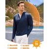COOFANDY Full-Zip Men’s Lightweight Hoodie UPF 50 – Breathable Sun Protection Jacket with Pockets for Golf, Fishing, Hiking(Navy Blue)